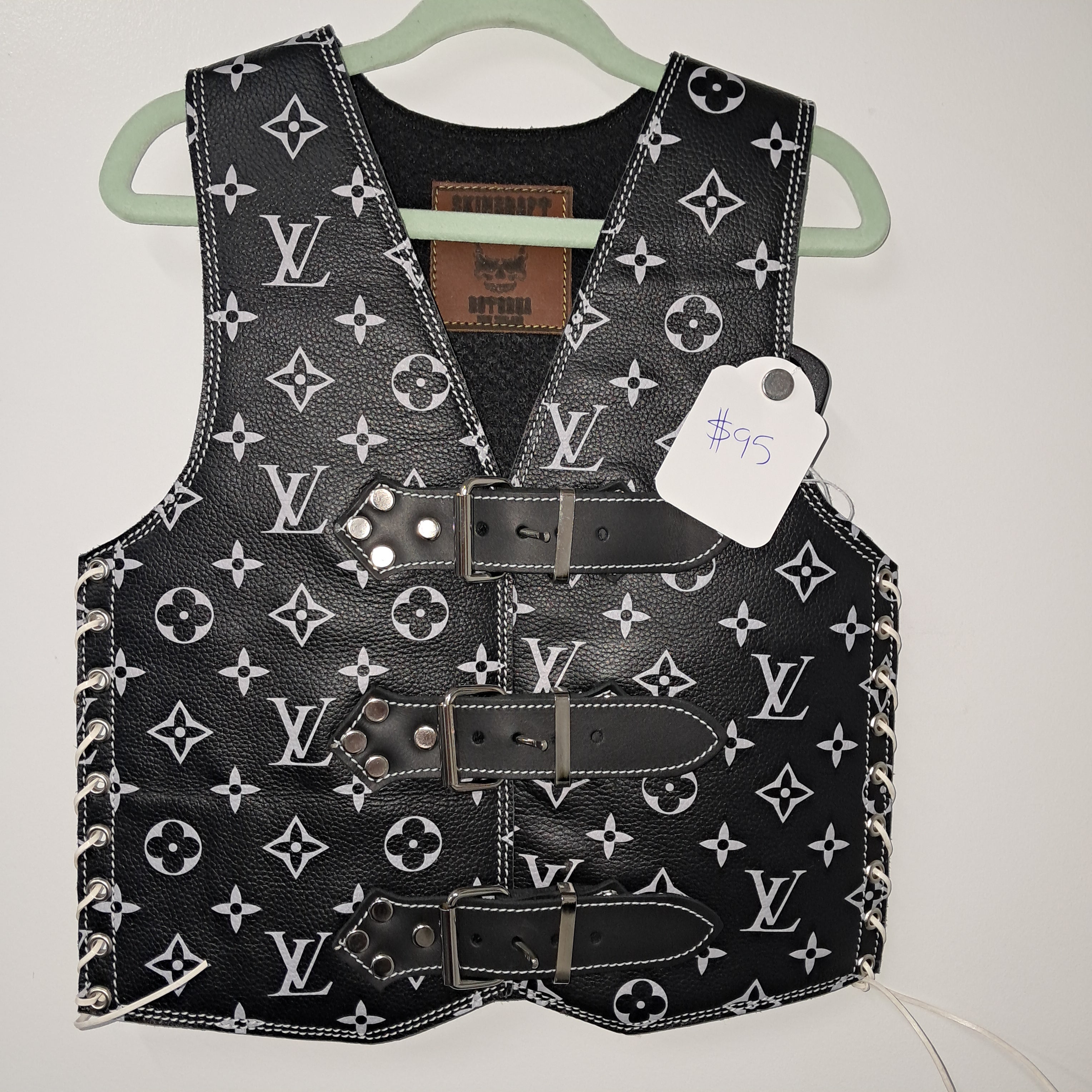 Kids Vest - Grey LV print (Made to order)