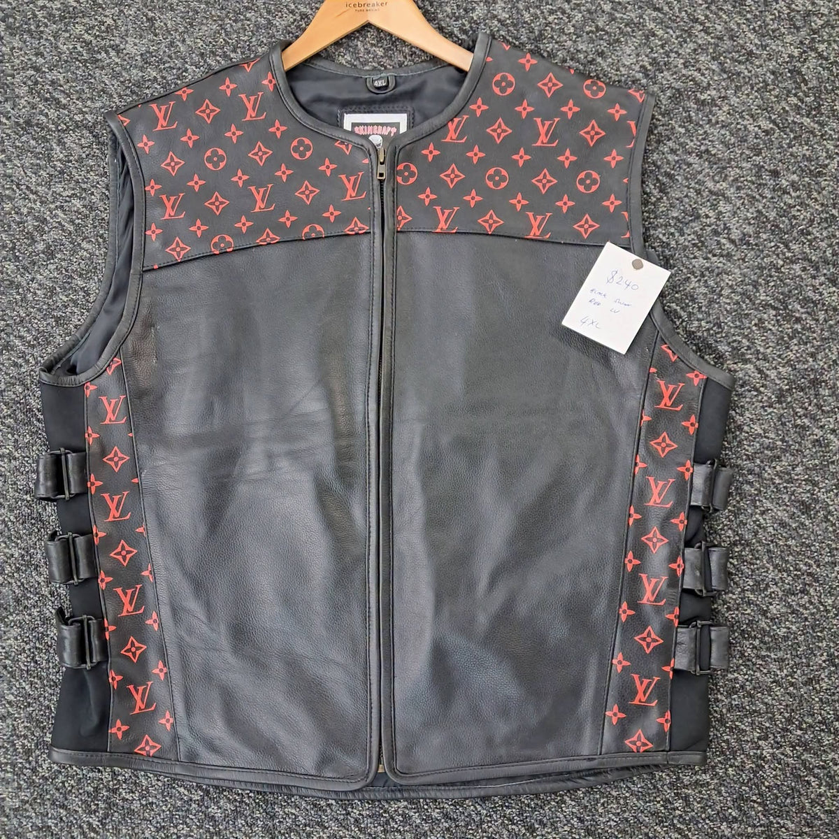 *NEW* Vest - Red on Black LV
