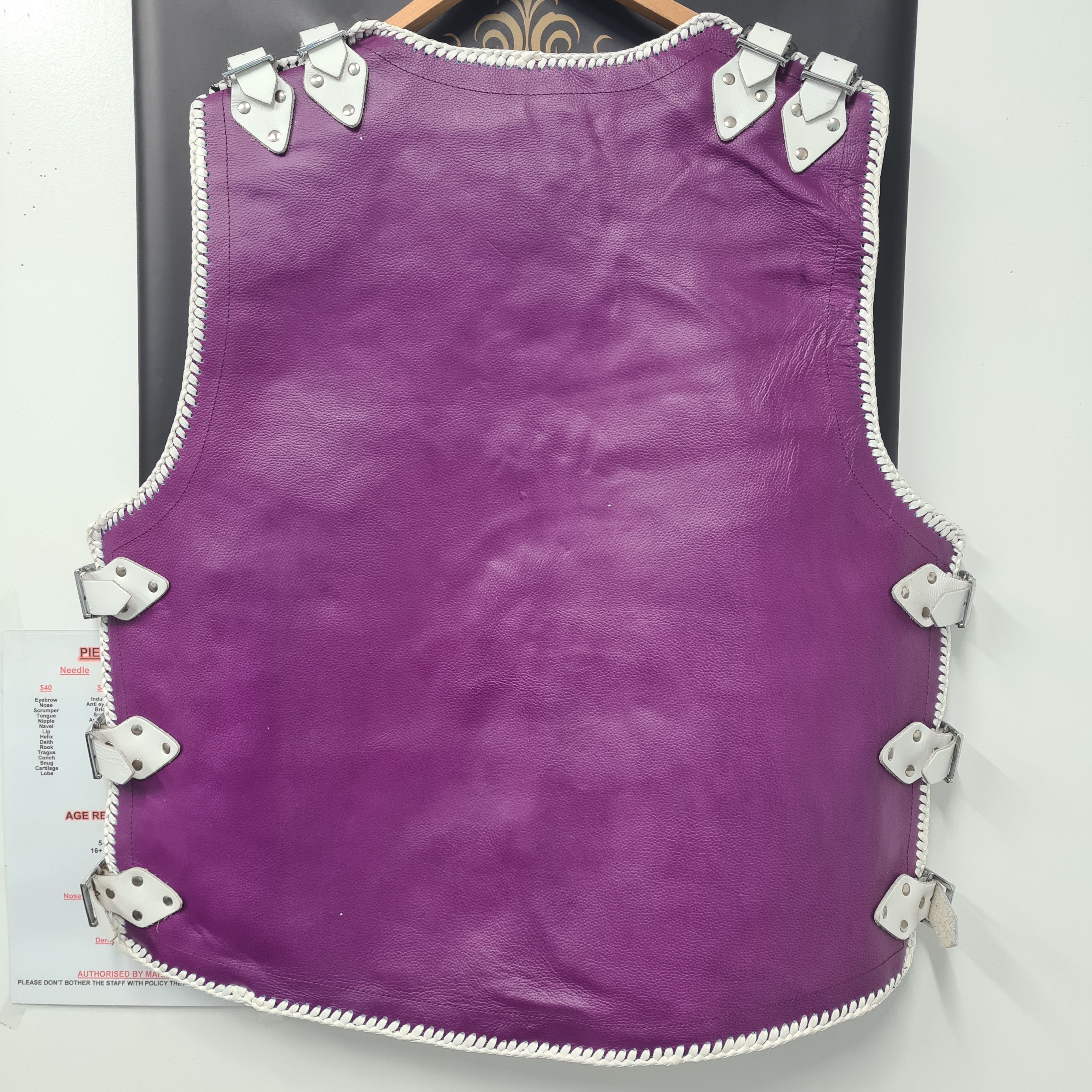 Vest - Purple W/white straps