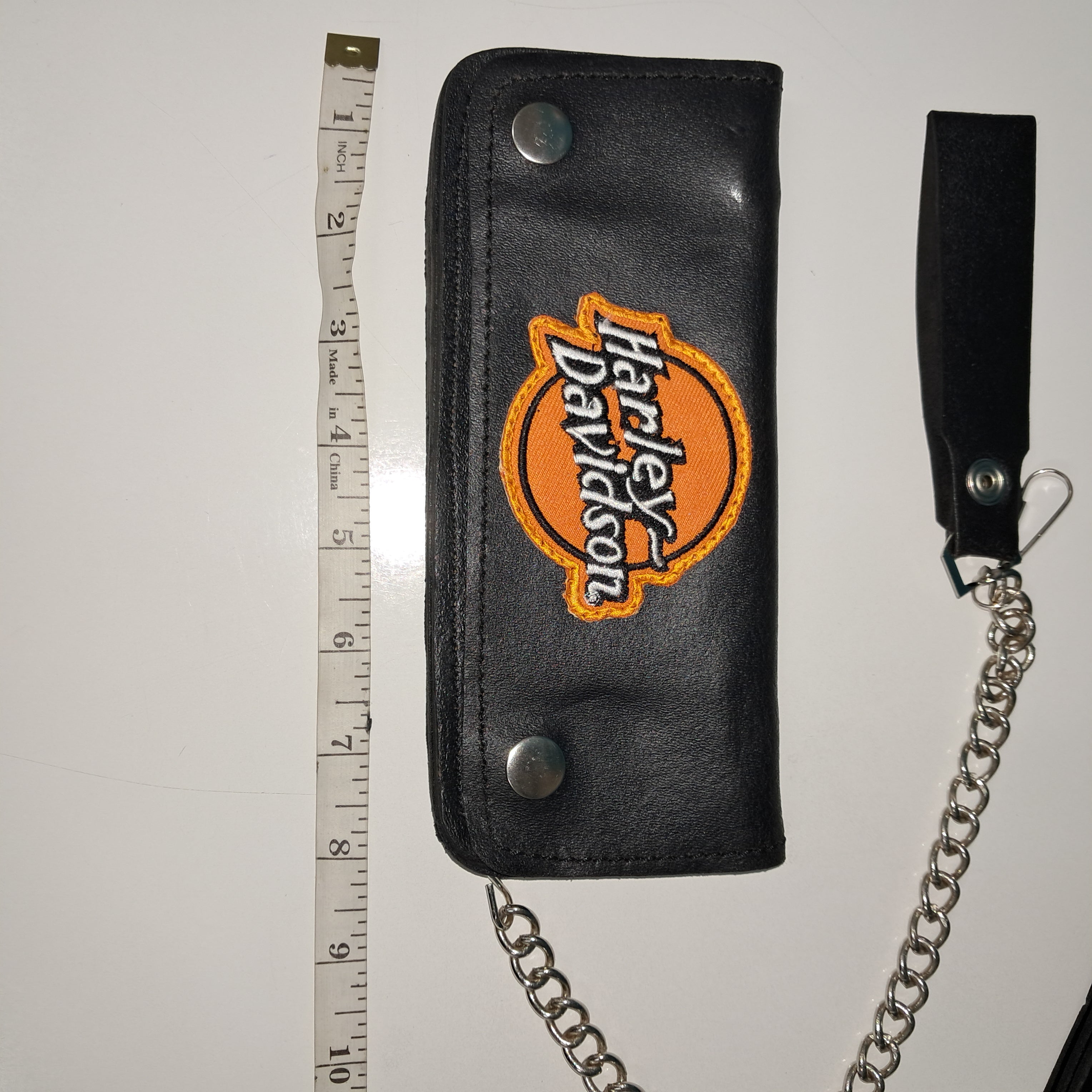 Leather bikers chain wallet - HD