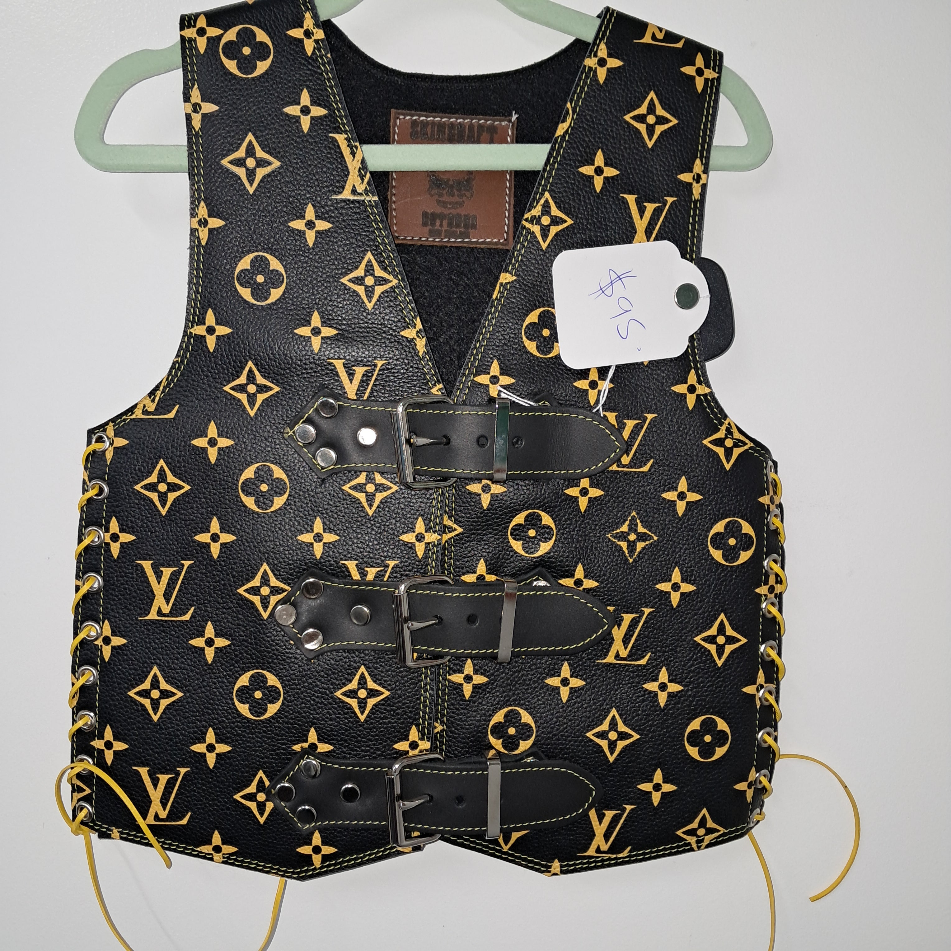 Kids Vest - Gold LV print (Made to order)