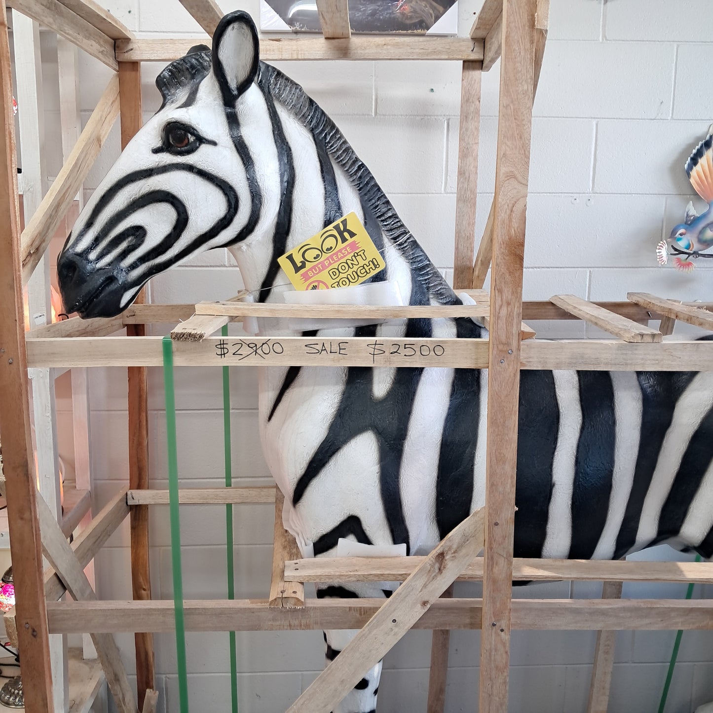 Zebra garden ornament