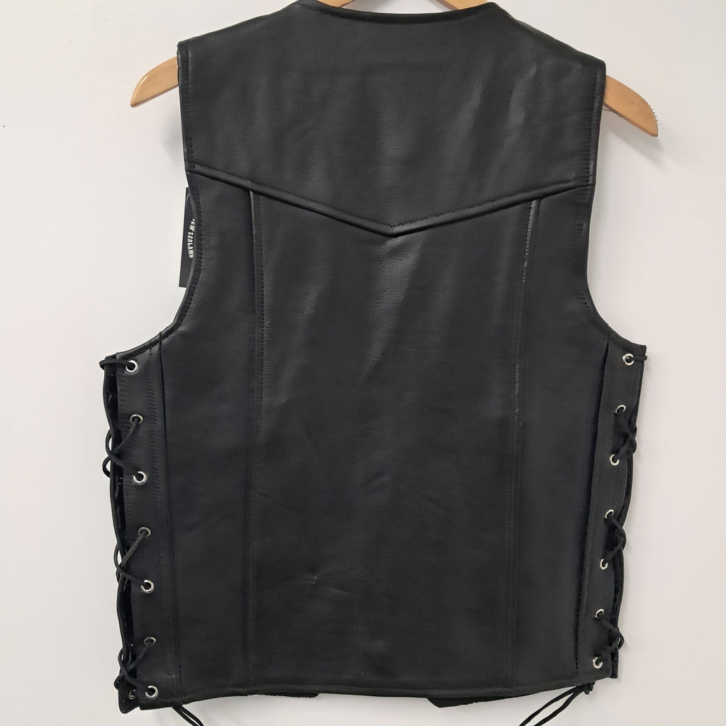 Vest - Leather Biker w/Domes