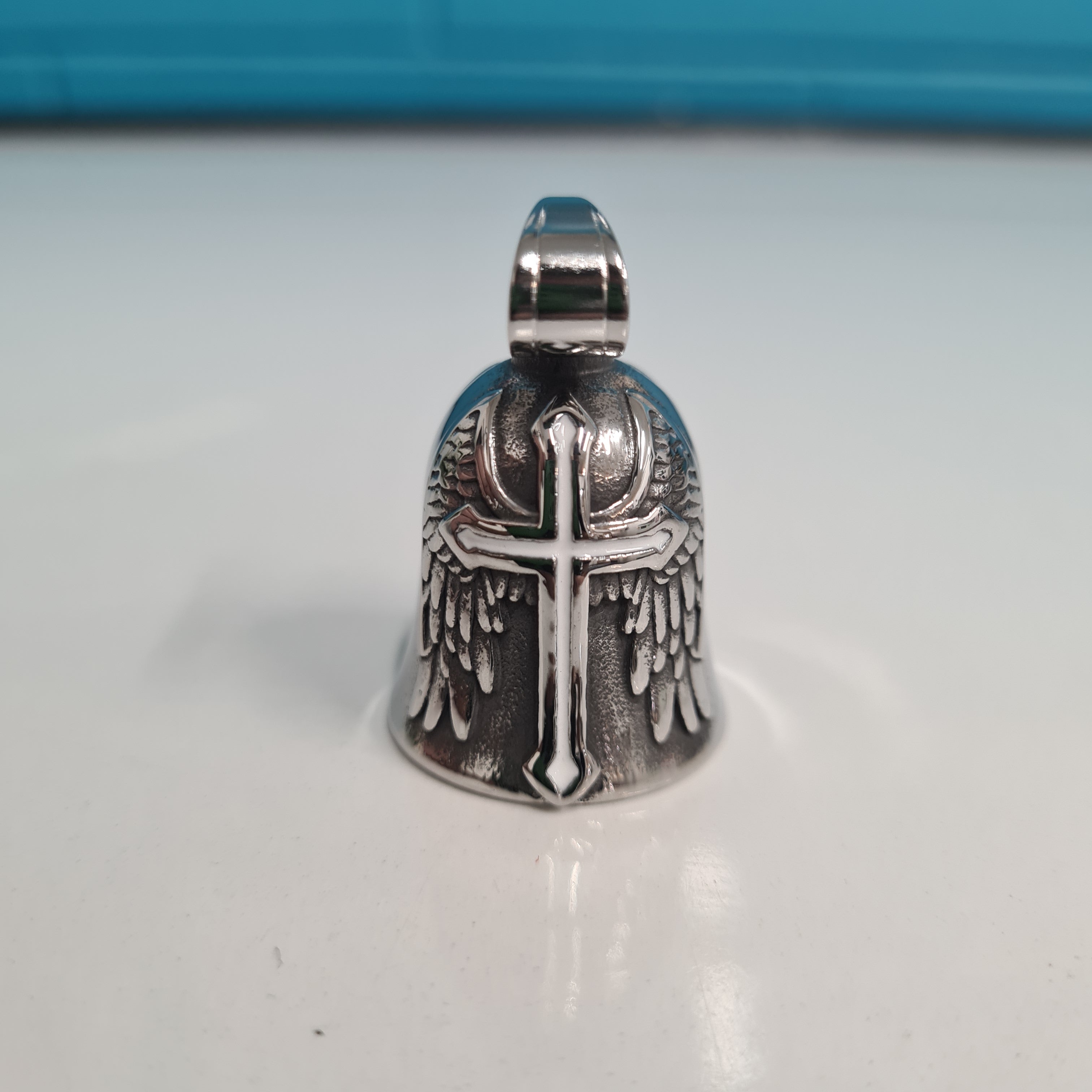 Gremlin/Guardian Bell - White cross w/wings
