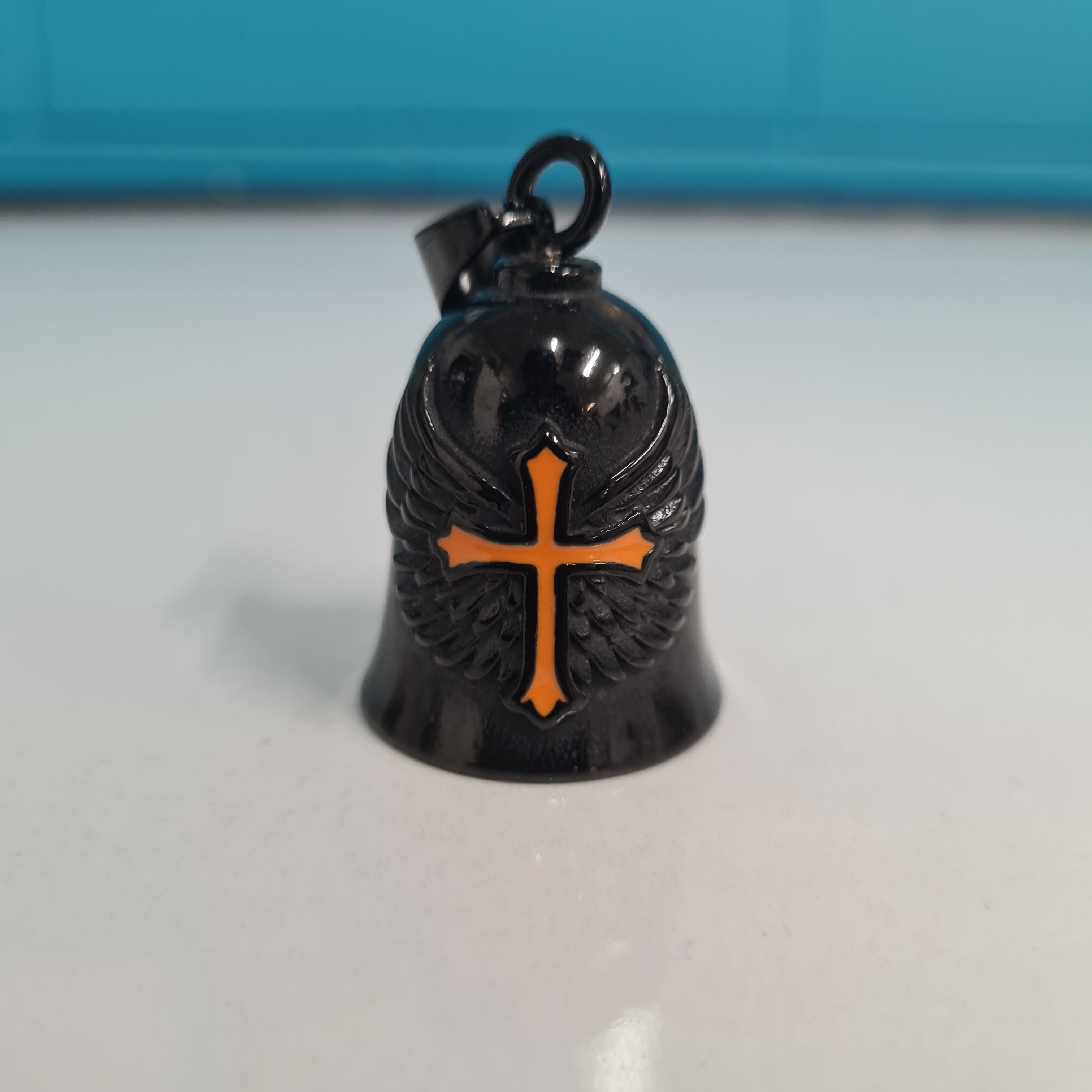 Gremlin/Guardian Bell - Black w/red cross